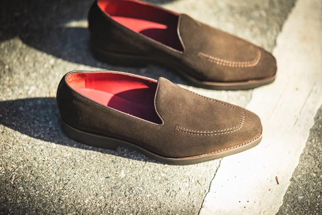 Brown Suede Loafer