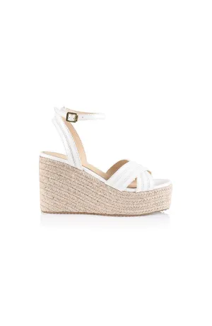 Callie Espadrille Wedges White Softee