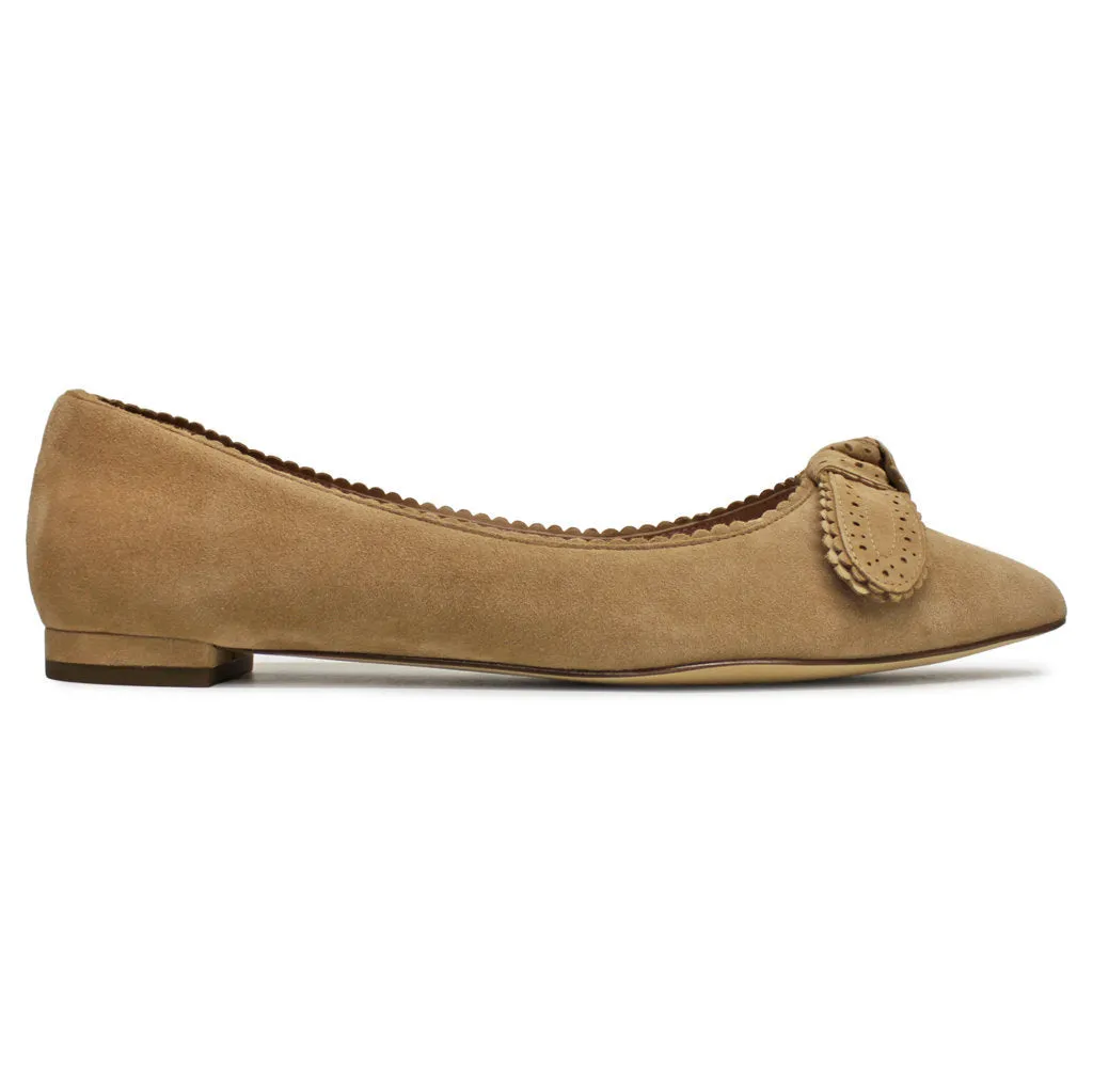 Cole Haan Bellport Bow Skimmer Suede Women's Flats Shoes