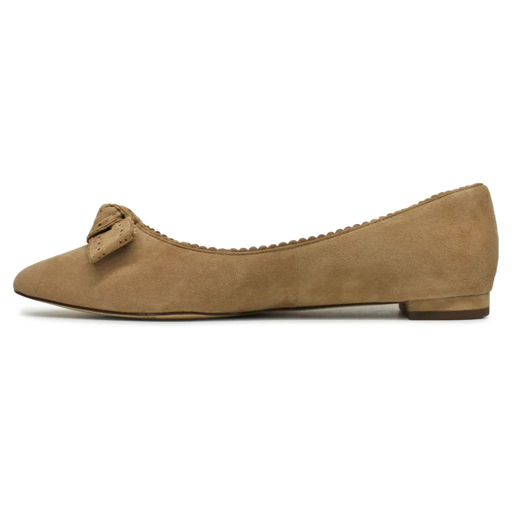 Cole Haan Bellport Bow Skimmer Suede Women's Flats Shoes