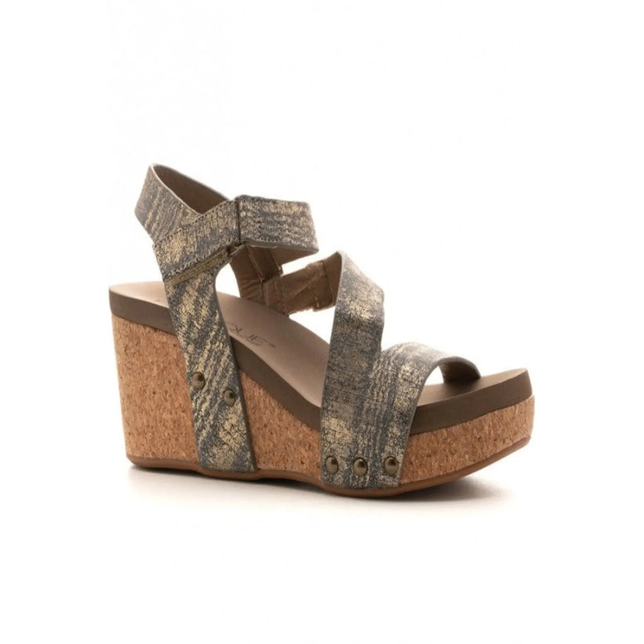 Corky's Spring Fling Wedge- Gun Metal