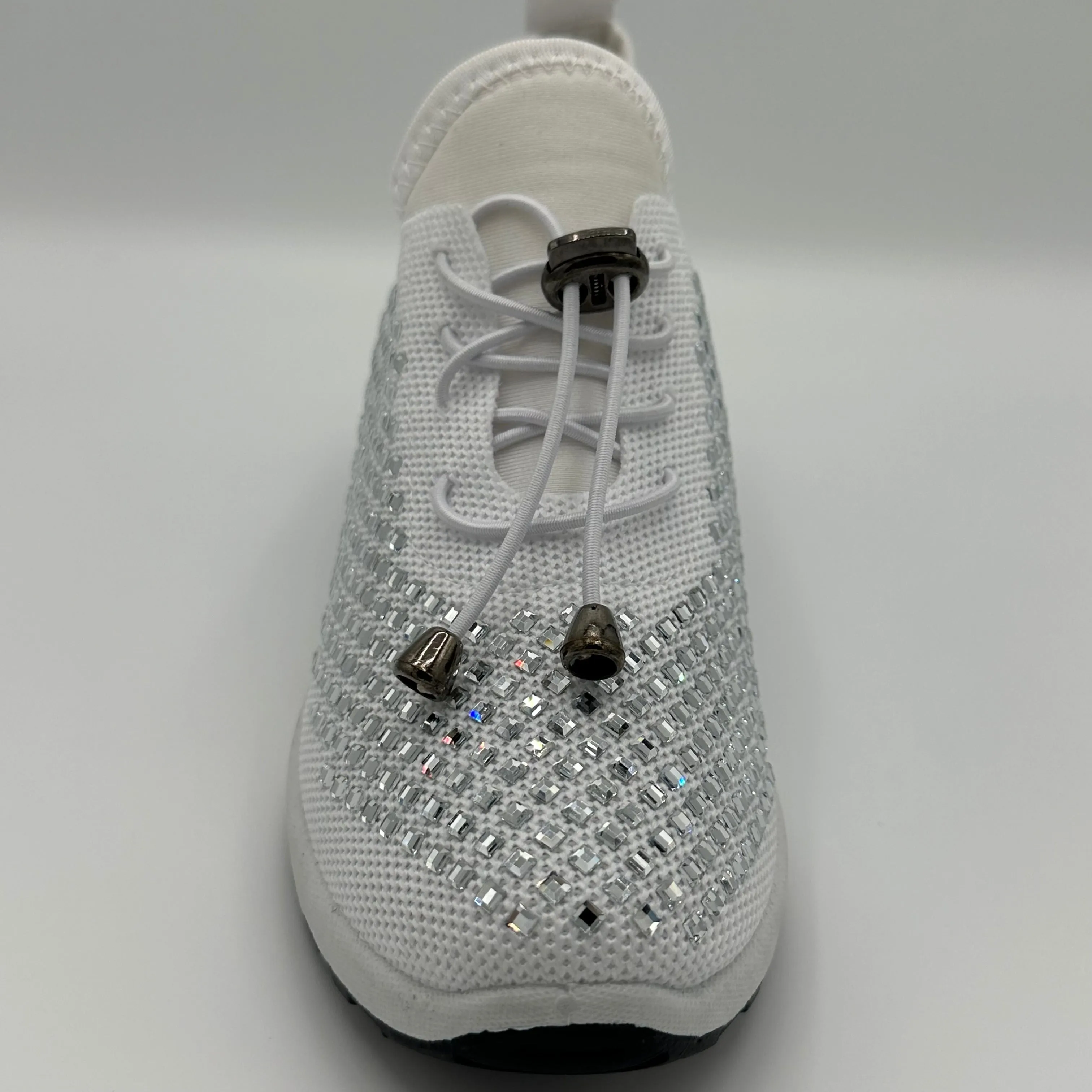 Crystal-Embellished Slip-On Gym Shoe