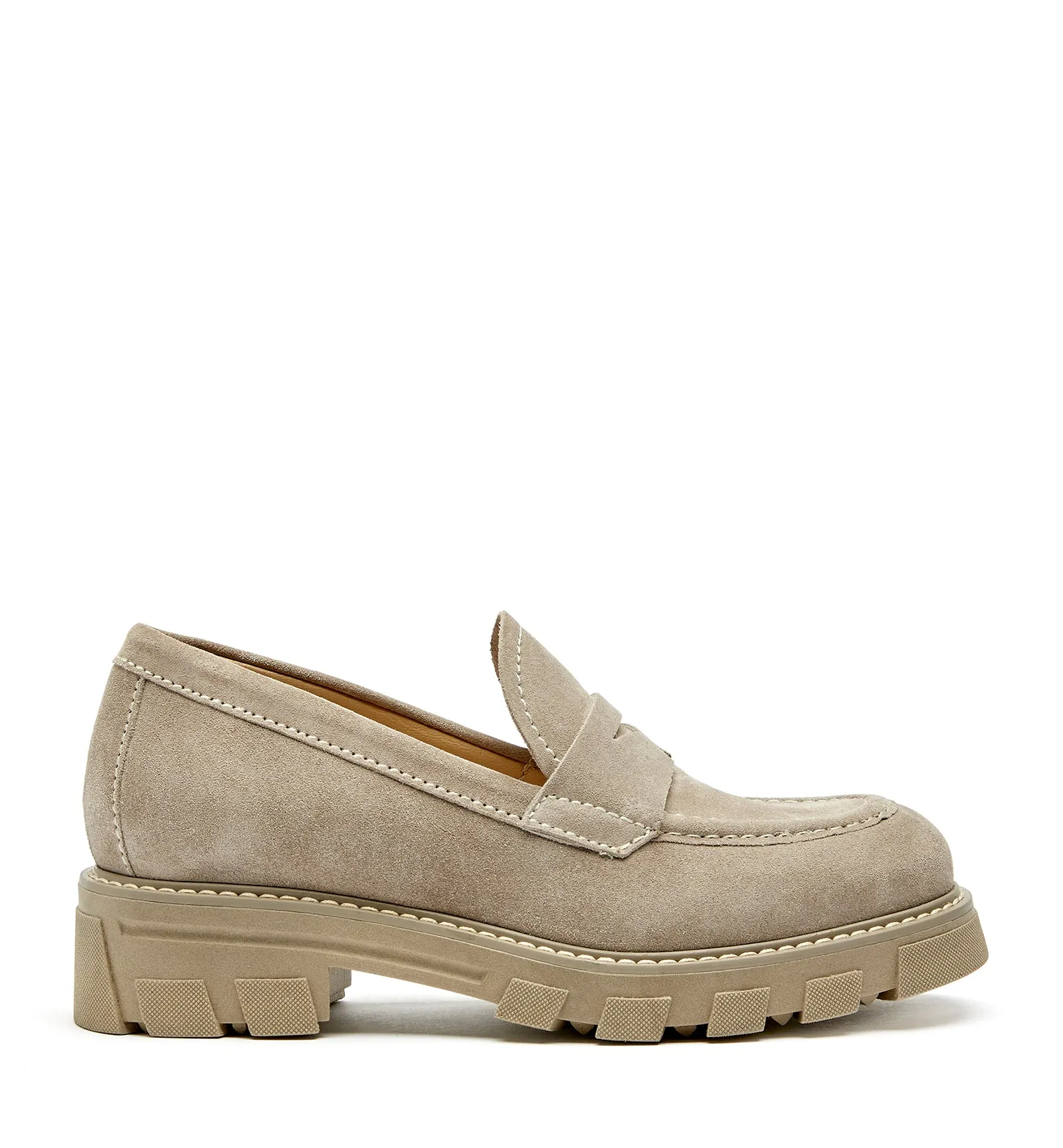 Daniel Suede Loafer | Pebble