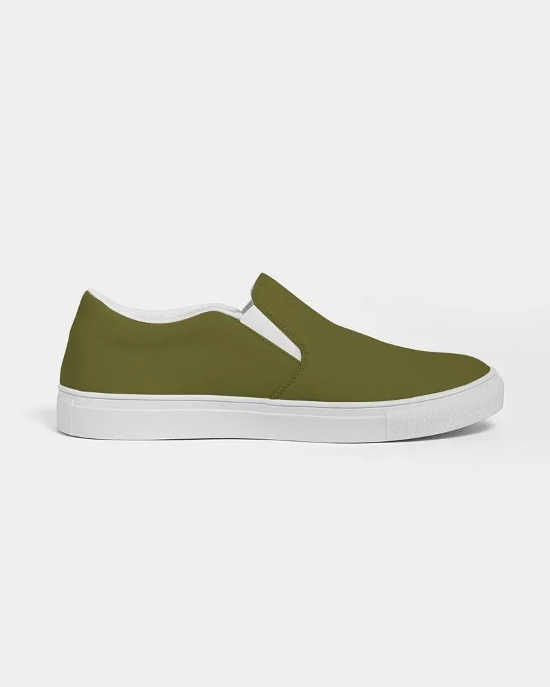 Dark Midtone Yellow Slip-On Canvas Sneakers | Men's | C0M0Y80K80