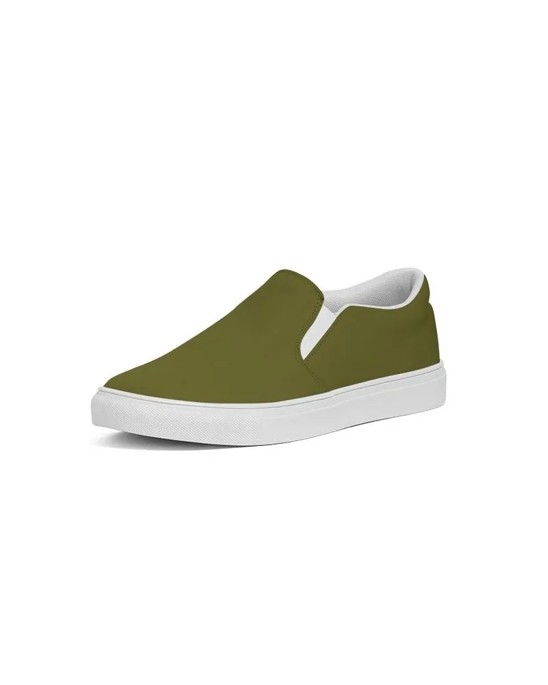 Dark Midtone Yellow Slip-On Canvas Sneakers | Men's | C0M0Y80K80