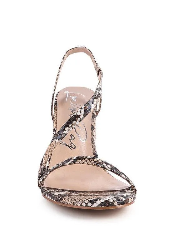 Epoque Heeled Strappy Slingback Sandal