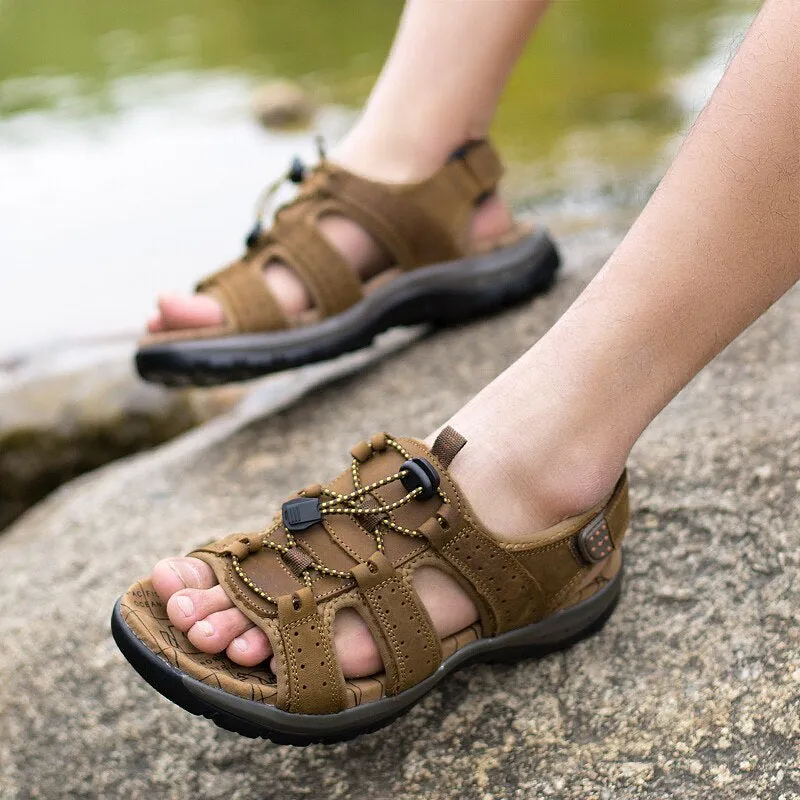 Genuine Leather Comfortable Beach Sandals