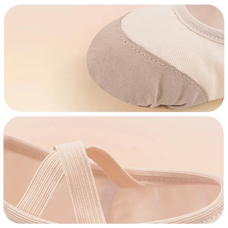 Girls Ballet Shoes For Woman Ballerina Shoes Ballet Flats Women Canvas Soft Sole Dance Slippers Children Practise Dance Shoes