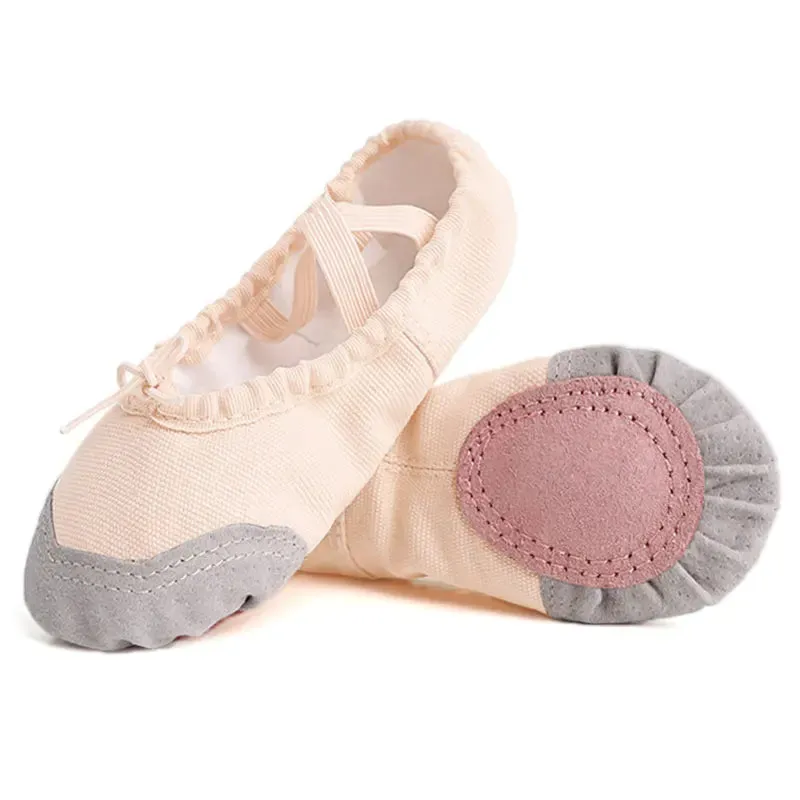 Girls Ballet Shoes For Woman Ballerina Shoes Ballet Flats Women Canvas Soft Sole Dance Slippers Children Practise Dance Shoes