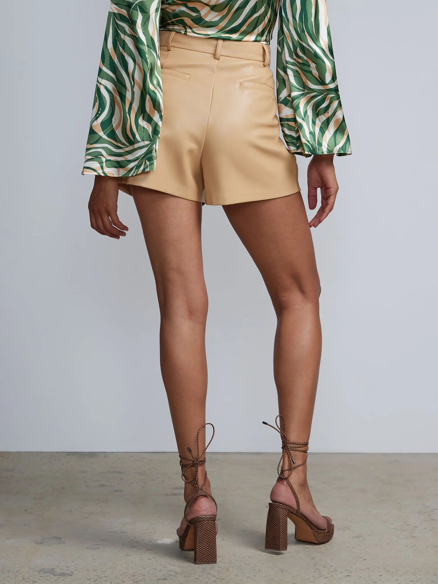 High Rise Pleated Short