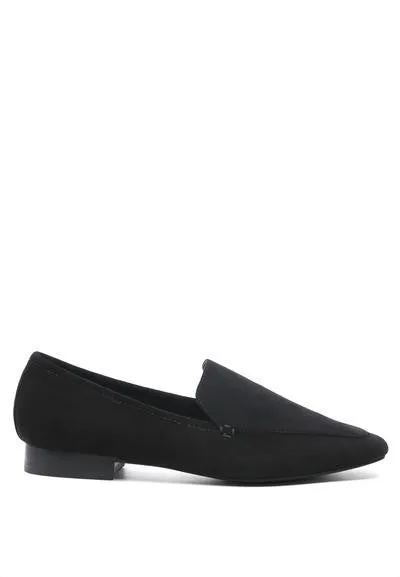 JULIA LEATHER POINTED LOAFERS