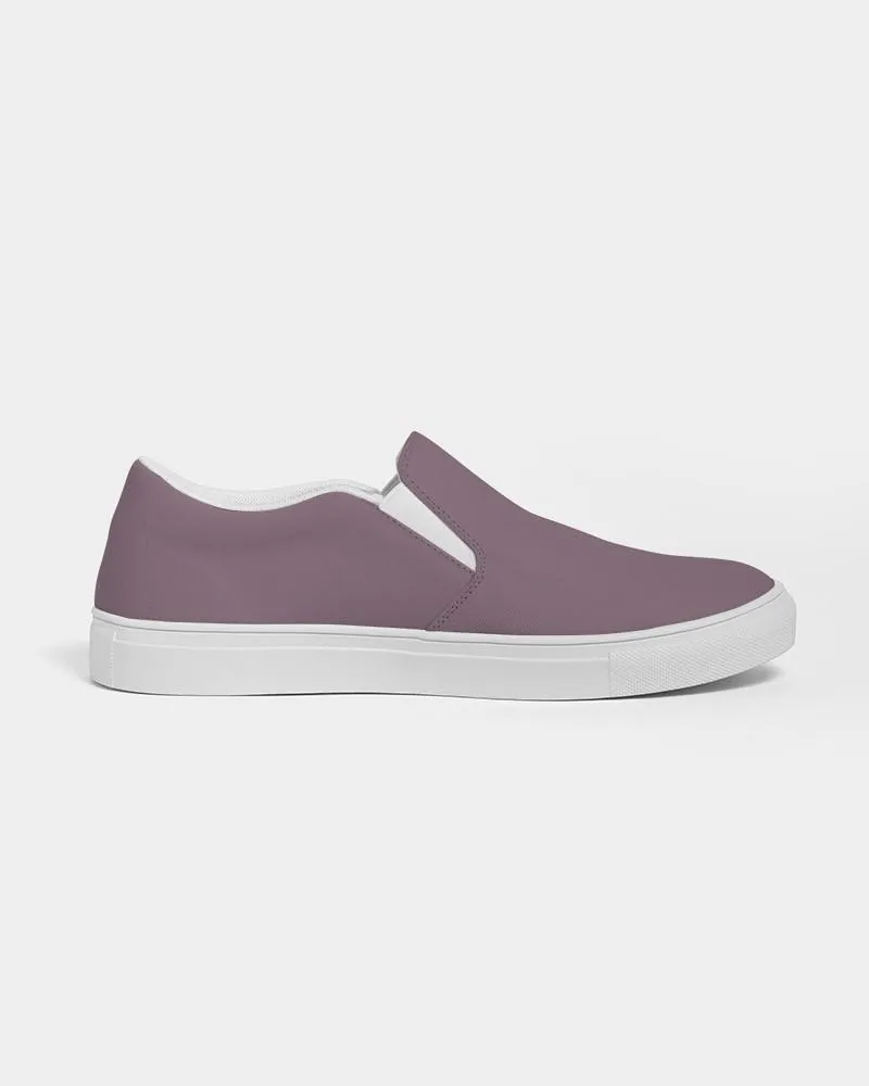 Medium Dark Magenta Slip-On Canvas Sneakers | Men's | Medium Dark Pale Pastel Magenta | C0M30Y0K60