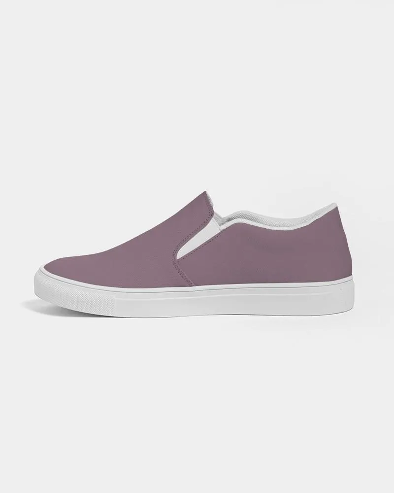 Medium Dark Magenta Slip-On Canvas Sneakers | Men's | Medium Dark Pale Pastel Magenta | C0M30Y0K60