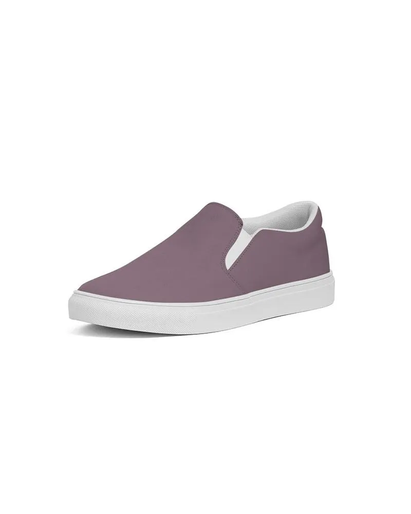 Medium Dark Magenta Slip-On Canvas Sneakers | Men's | Medium Dark Pale Pastel Magenta | C0M30Y0K60