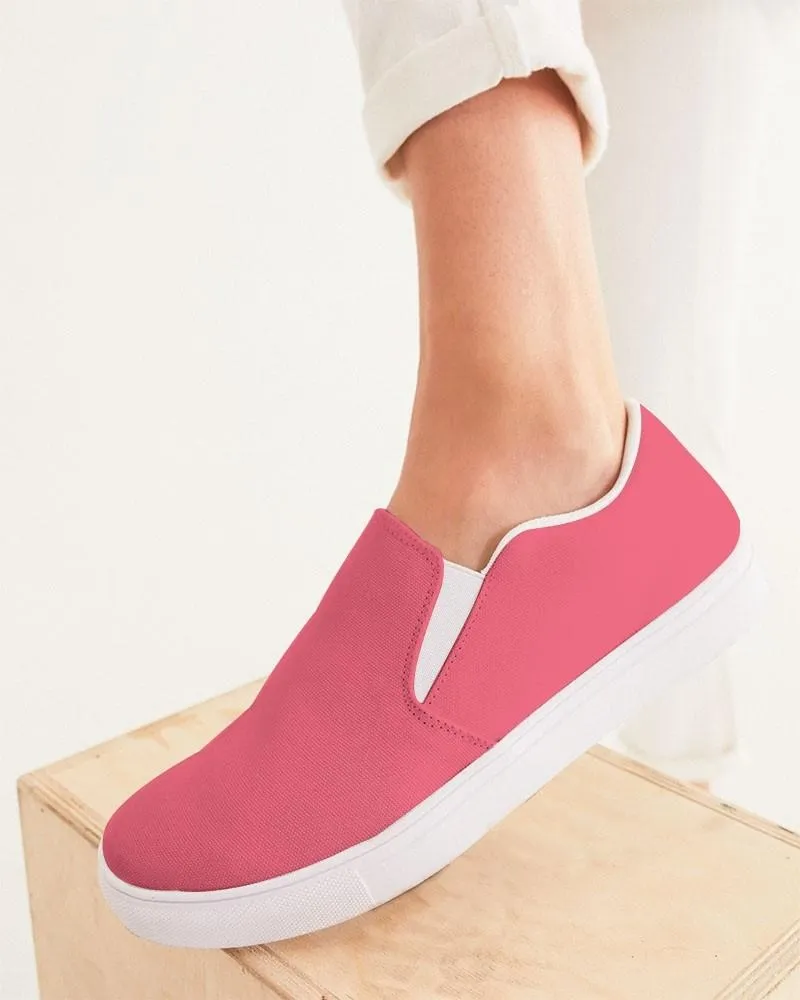 Midtone Pink Slip-On Canvas Sneakers | Women's | C0M80Y40K0