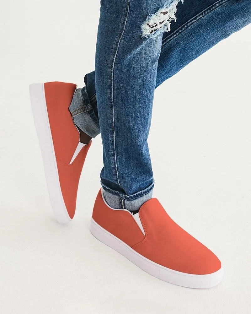 Midtone Red Slip-On Canvas Sneakers | Men's | C0M80Y80K0