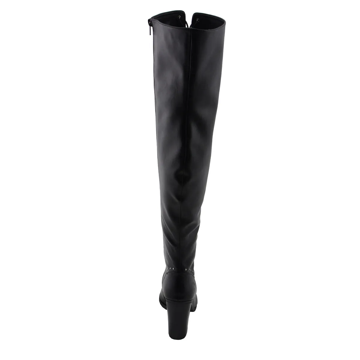 Milwaukee Leather MBL9421 Women's Black Lace-Up Knee-High Fashion Casual Boots with Open Toe