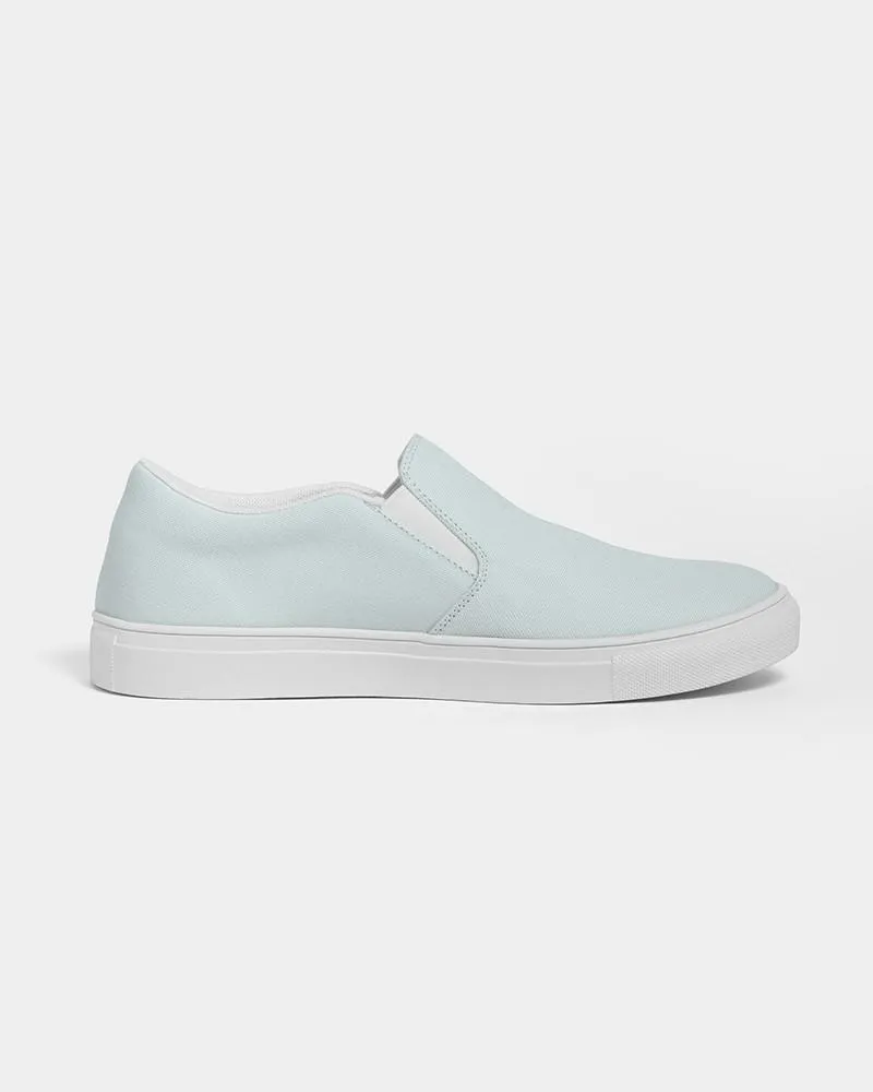 Pale Blue Cool Green Slip-On Canvas Sneakers | Women's | Bright Pale Blue Cool Green | C10M0Y5K0