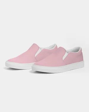 Pale Pastel Cool Pink Slip-On Canvas Sneakers | Women's | Bright Pale Pastel Cool Pink | C0M30Y8K0