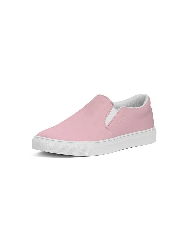 Pale Pastel Cool Pink Slip-On Canvas Sneakers | Women's | Bright Pale Pastel Cool Pink | C0M30Y8K0