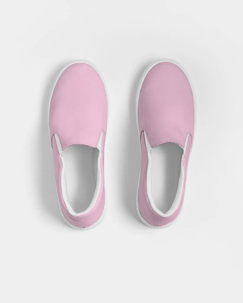 Pale Pastel Magenta Slip-On Canvas Sneakers | Women's | Bright Pale Pastel Magenta | C0M30Y0K0