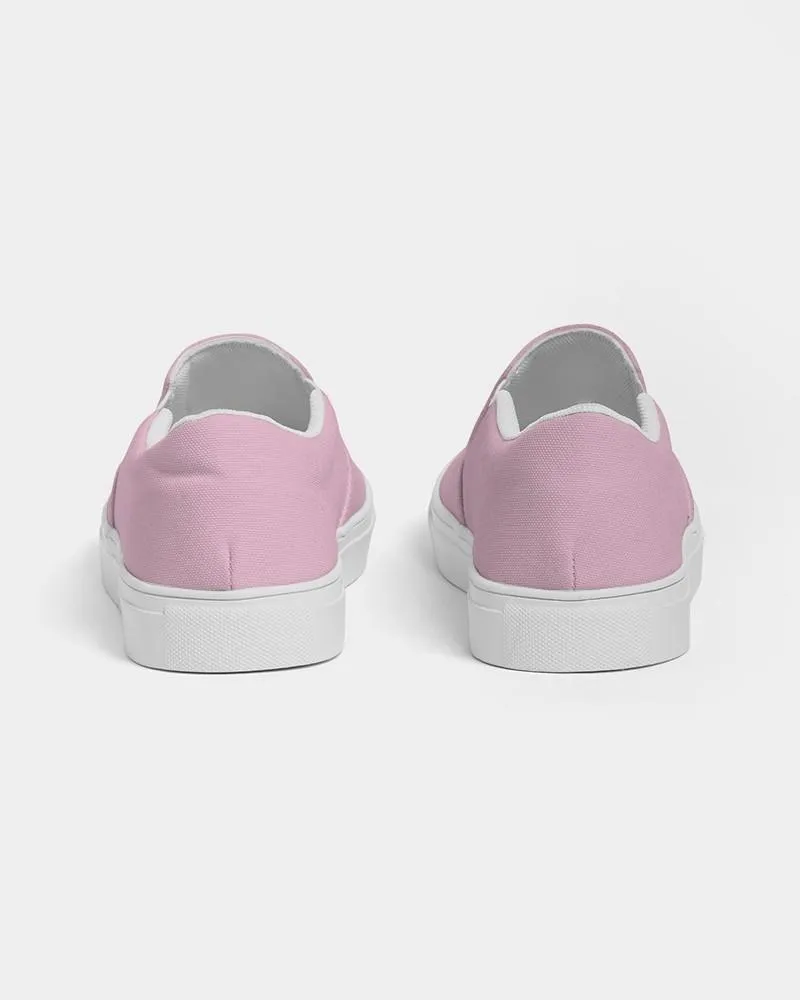 Pale Pastel Magenta Slip-On Canvas Sneakers | Women's | Bright Pale Pastel Magenta | C0M30Y0K0