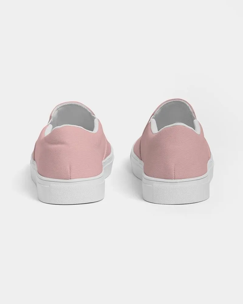 Pale Pastel Pink Slip-On Canvas Sneakers | Women's | Bright Pale Pastel Pink | C0M30Y15K0