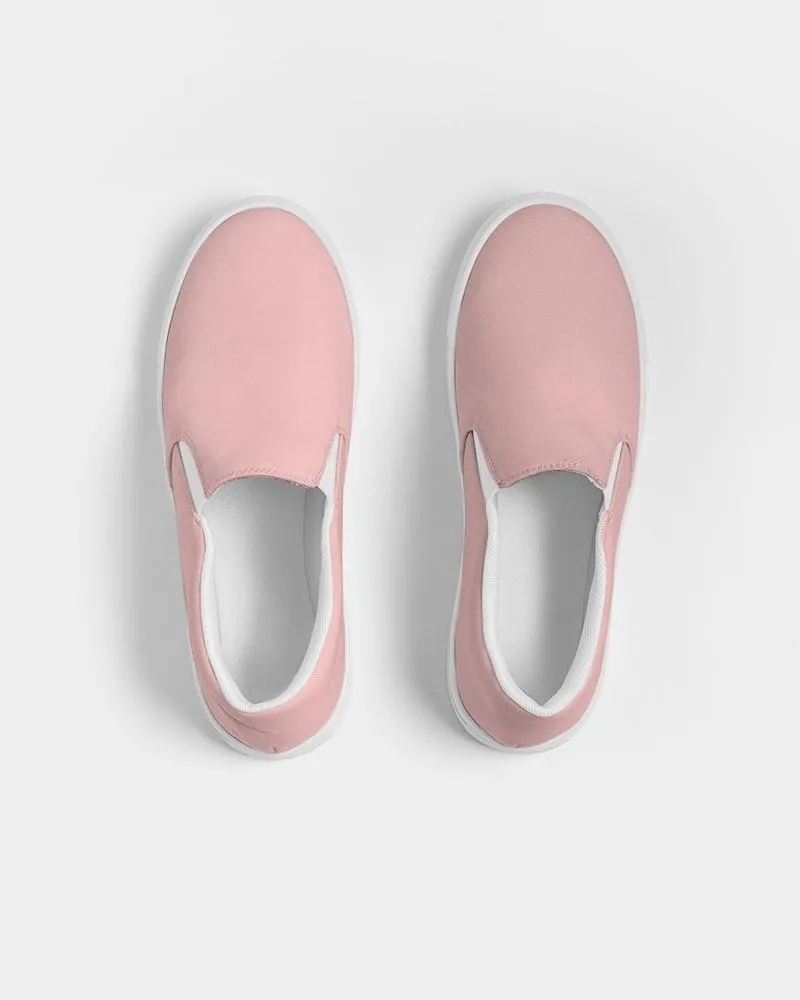 Pale Pastel Pink Slip-On Canvas Sneakers | Women's | Bright Pale Pastel Pink | C0M30Y15K0