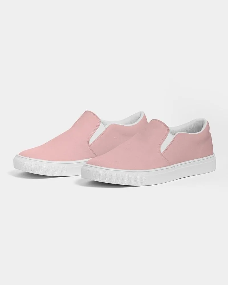 Pale Pastel Pink Slip-On Canvas Sneakers | Women's | Bright Pale Pastel Pink | C0M30Y15K0