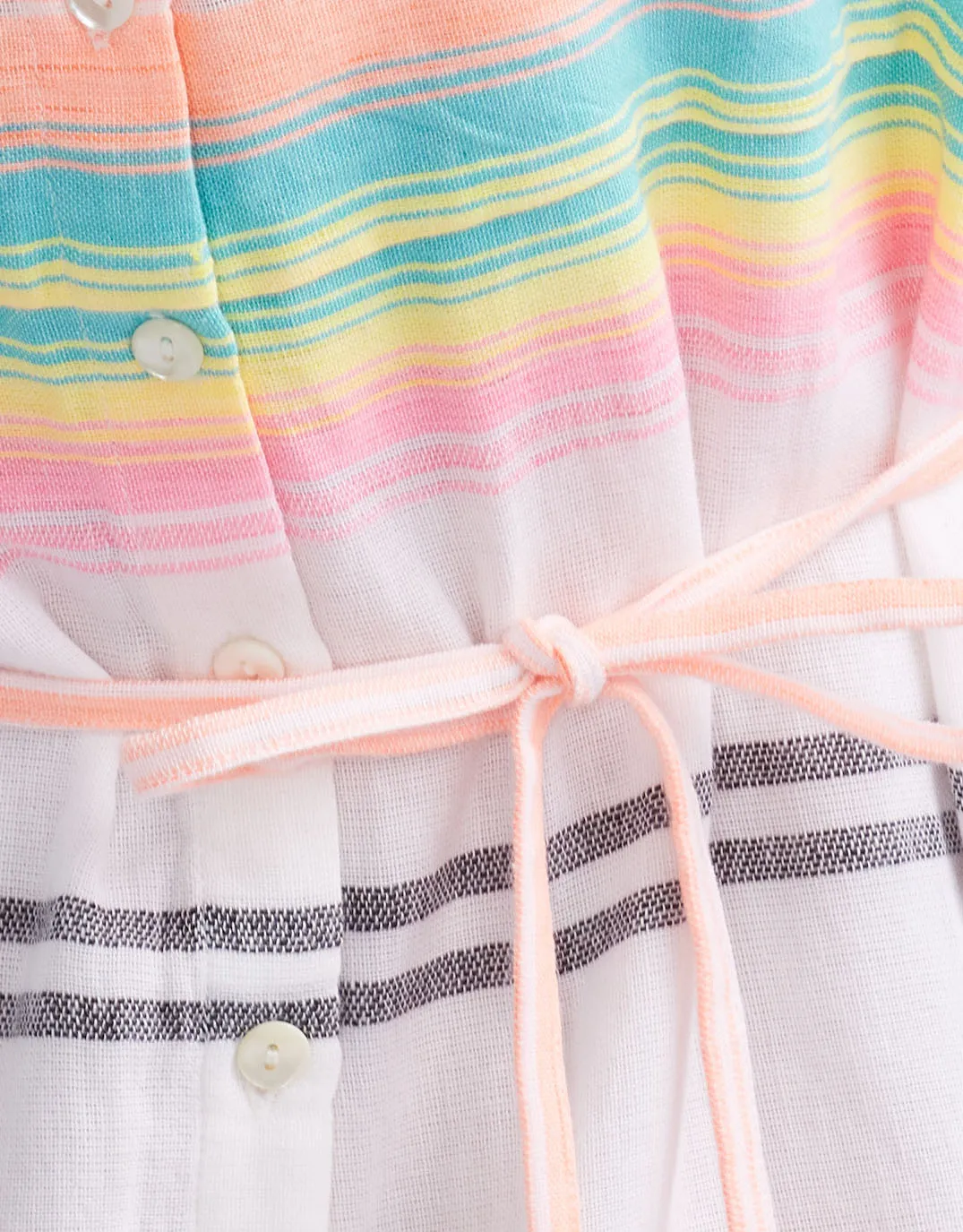 Palm Island Dress - Neon Stripe