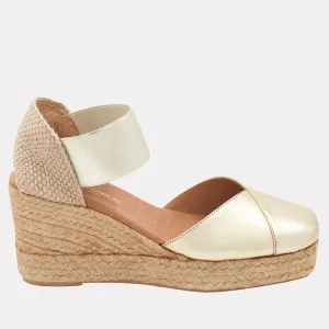 Pedra Leather Espadrille Wedge