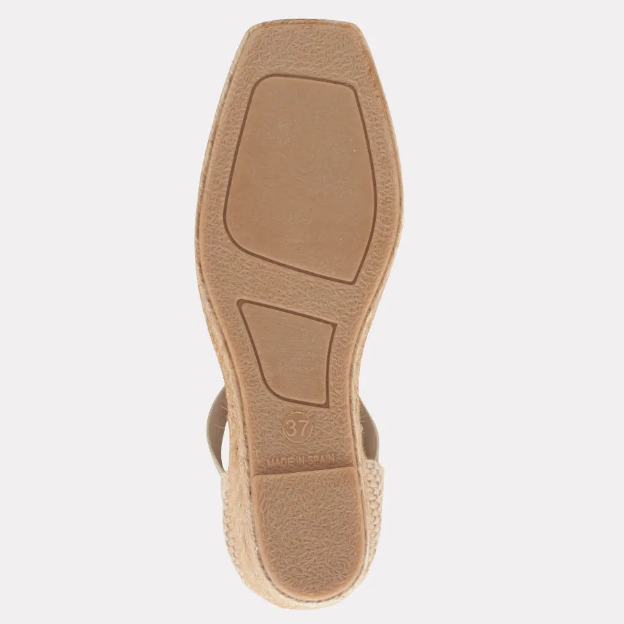 Pedra Leather Espadrille Wedge