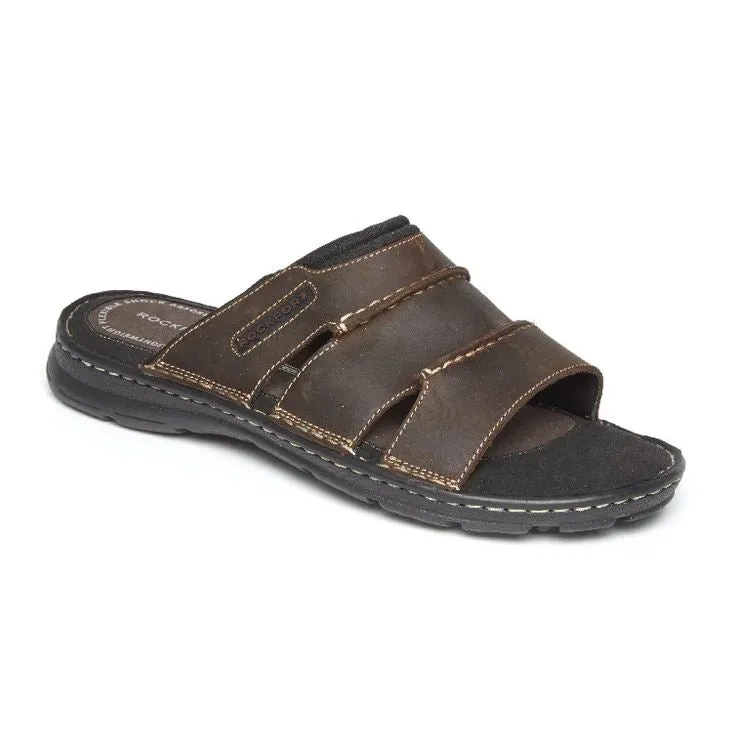 Rockport Mens Darwyn Leather Slide Sandal