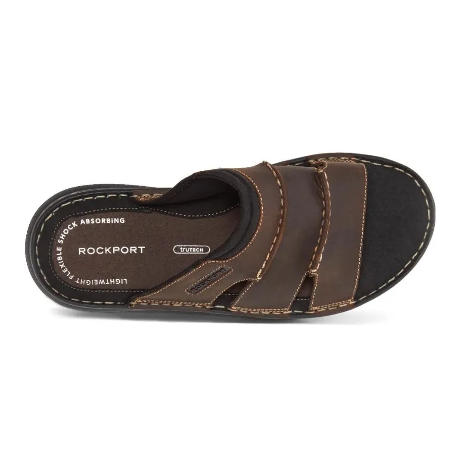 Rockport Mens Darwyn Leather Slide Sandal