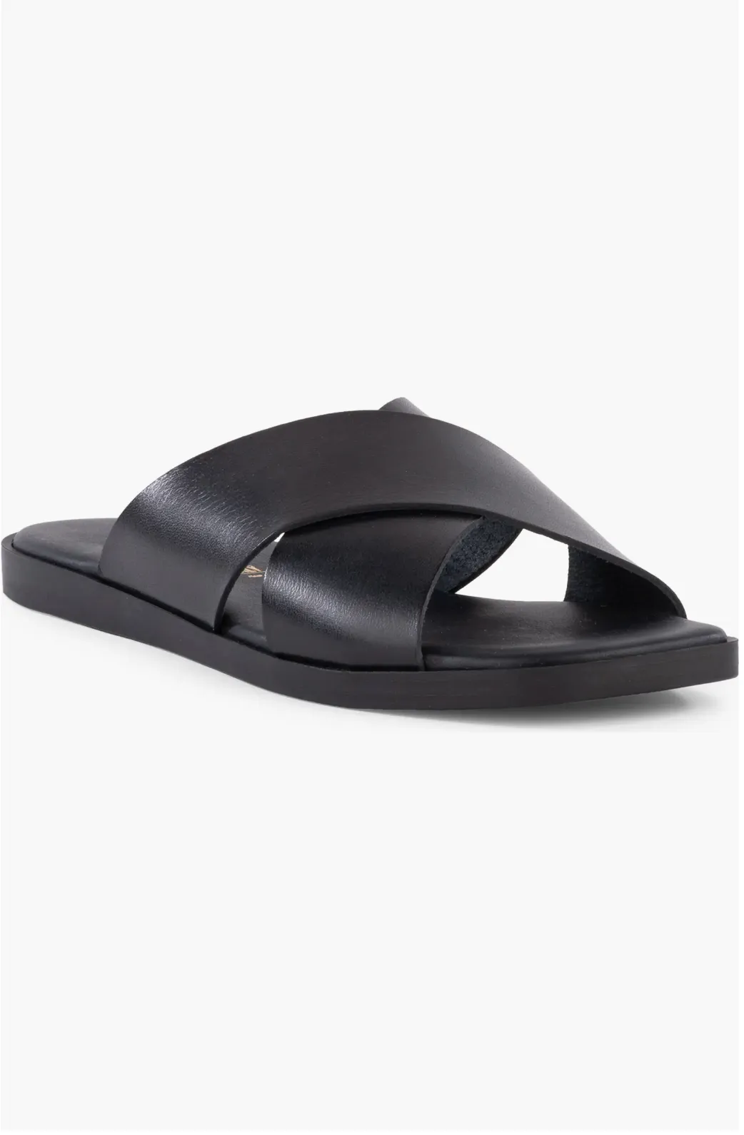 Seychelles Chai Criss Cross Sandal in Black Leather