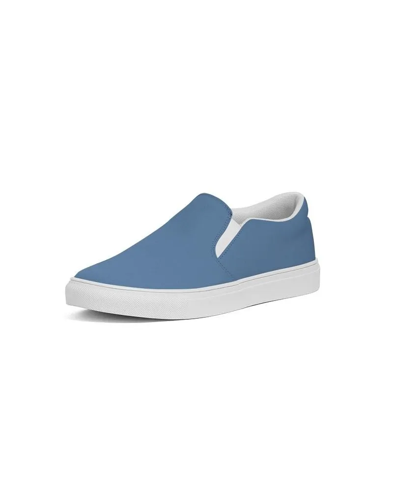 Shaded Pastel Blue Slip-On Canvas Sneakers | Women's | C60M30Y0K30