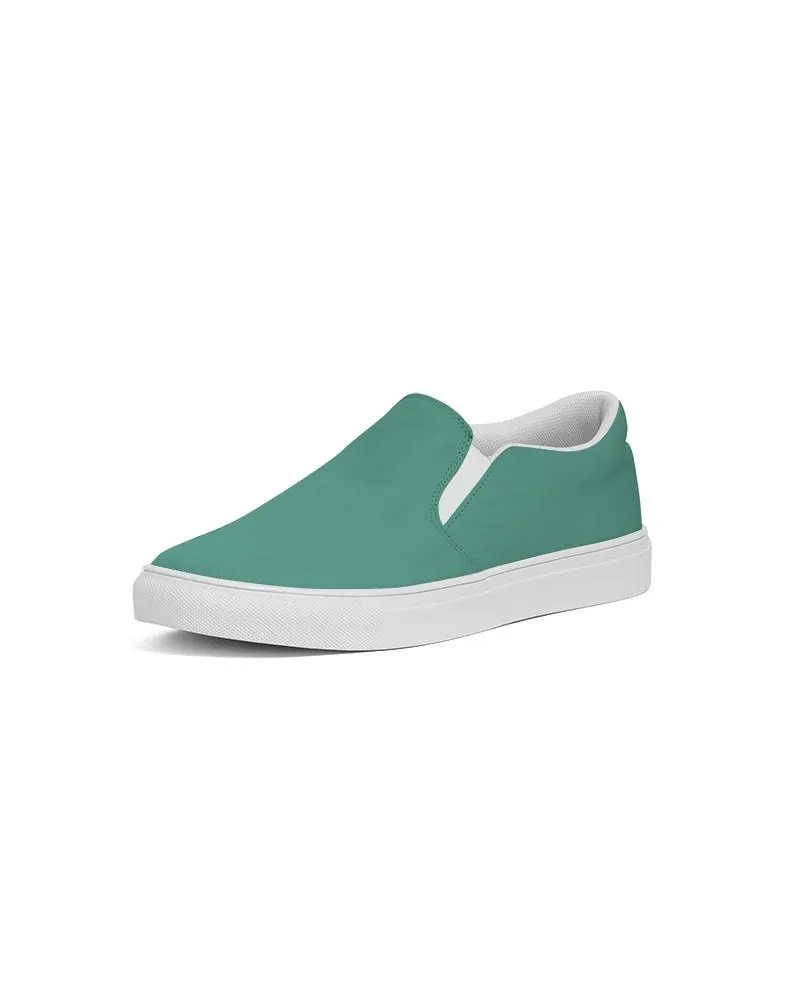 Shaded Pastel Green Slip-On Canvas Sneakers | Women's | C60M0Y45K30