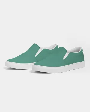 Shaded Pastel Green Slip-On Canvas Sneakers | Women's | C60M0Y45K30