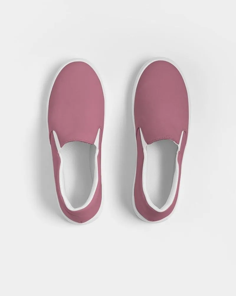 Shaded Pastel Pink Slip-On Canvas Sneakers | Women's | C0M60Y15K30