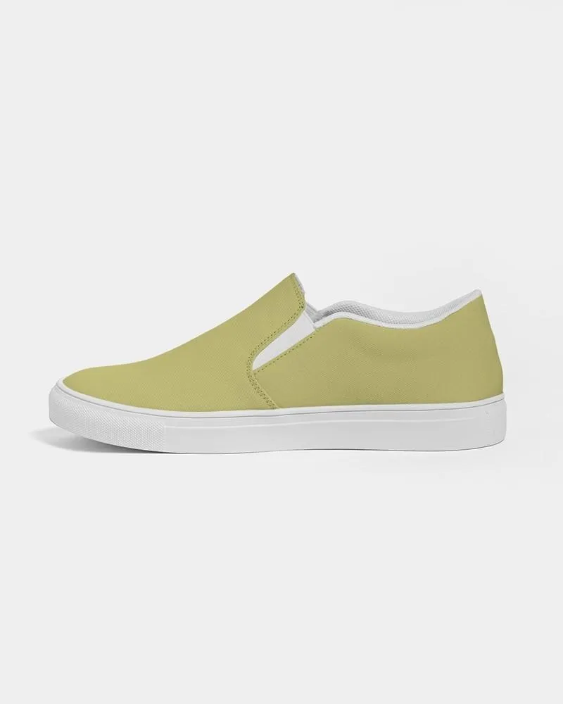 Shaded Pastel Yellow Slip-On Canvas Sneakers | Women's | C0M0Y60K30