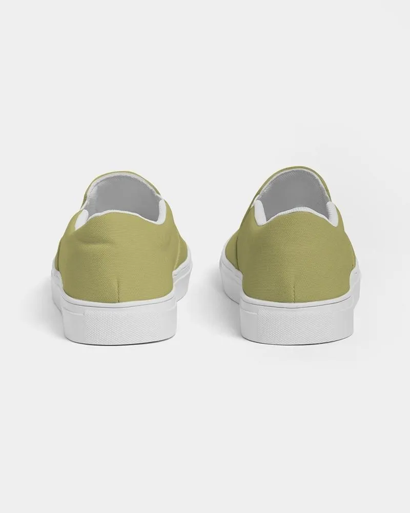 Shaded Pastel Yellow Slip-On Canvas Sneakers | Women's | C0M0Y60K30