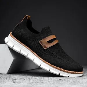 Slip On Mesh Breathable Sneakers - Black