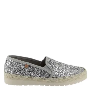 Verbenas Nuria Silver Glitter Slip On