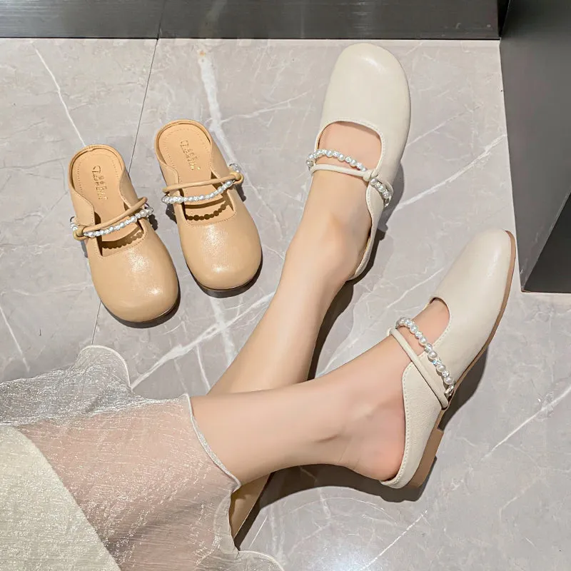 Women Soft Casual Minimalist Flat Mules