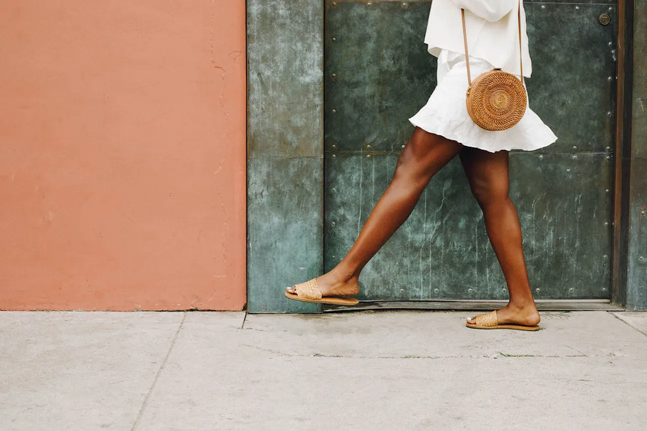 Women's Woven Sandal in Honey